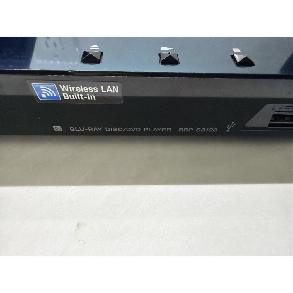 Sony BDP-S3100 Blu-Ray Player Wi-Fi Streaming w/ Remote Tested - Picture 4 of 7